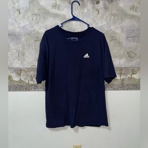 Men’s adidas navy blue tee. Normal wear and tear from washing. Dri fit